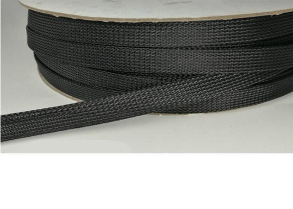 Flexible Electrical Braided Sleeving , PET Braided Sleeving With Flame Resistant