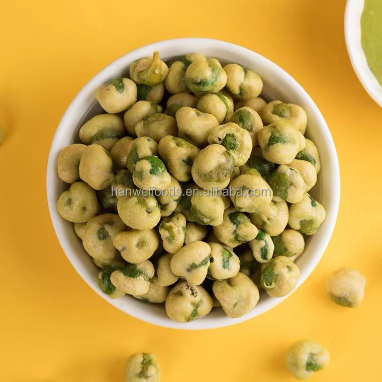 Wholesale Price OEM Snacks Salty Green Pea for Bar Wedding Delicious Coated Green Peas