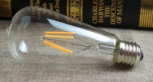 Quality No Flicker ST64 Incandescent Filament Lamp , Cool Filament Light Bulbs 2700K wholesale