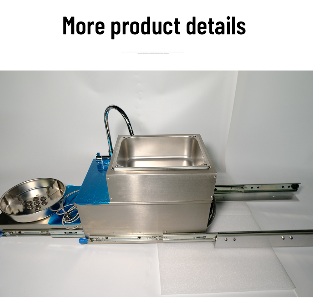 JP Boat Caravan Campervan Motorhome RV Stainless Steel Pull Out Gas Stove Burner Cooker with Intergrated Sink and Faucet