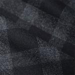 Pure Wool 300gsm Suit Cloth Material Checkered Semi Worsted Fabric 145cm Width