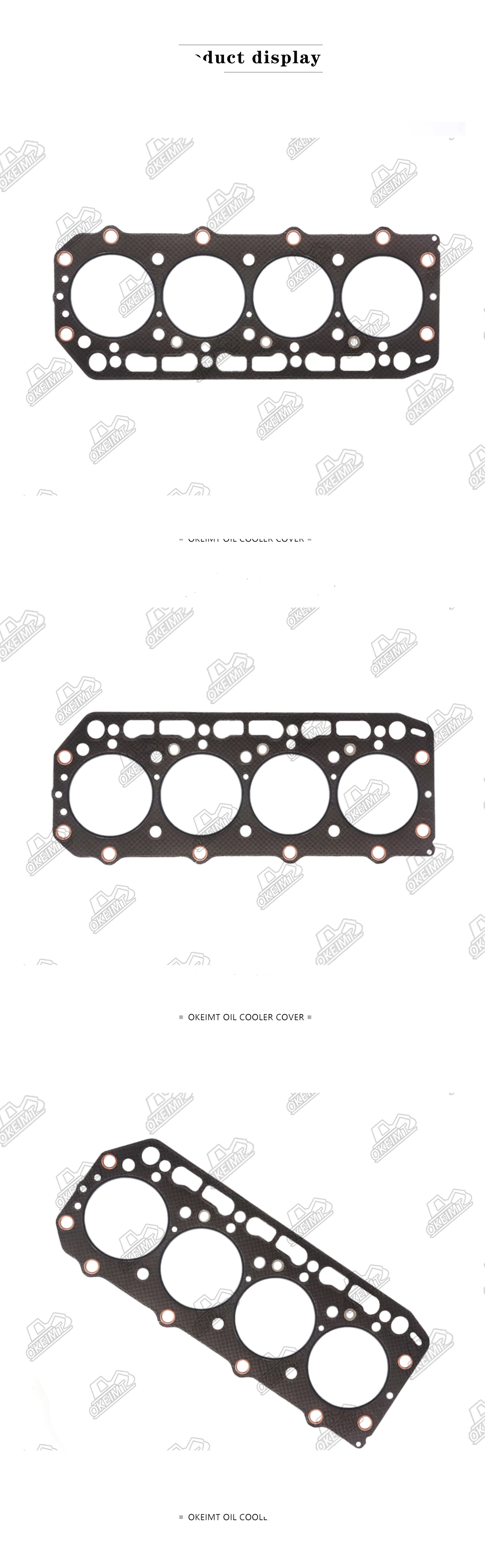 Customized Size Cylinder Head Gasket For Komatsu Engine 4D84-2