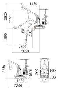 LG12E Mini Crawler Excavator
