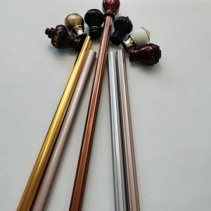 Quality 28mm Wrought Iron 6.3 Metres Luxury Curtain Poles wholesale