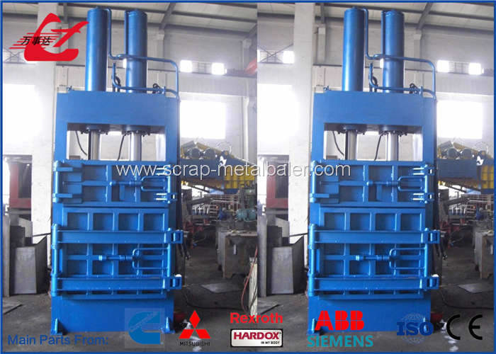 High Capacity Vertical Waste Paper Baler / Cardboard Baling Machines