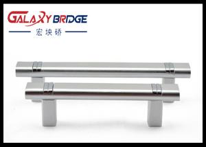Quality Solid 320mm Aluminum Kitchen Cabinet Handles , Silver Zinc Assembly Aluminium D Handles wholesale