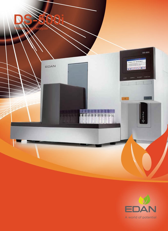 Hot sale Edan DS-500i Hematology Analyzer system/5-Part Differential Automated Hematology Analyzer price for medical