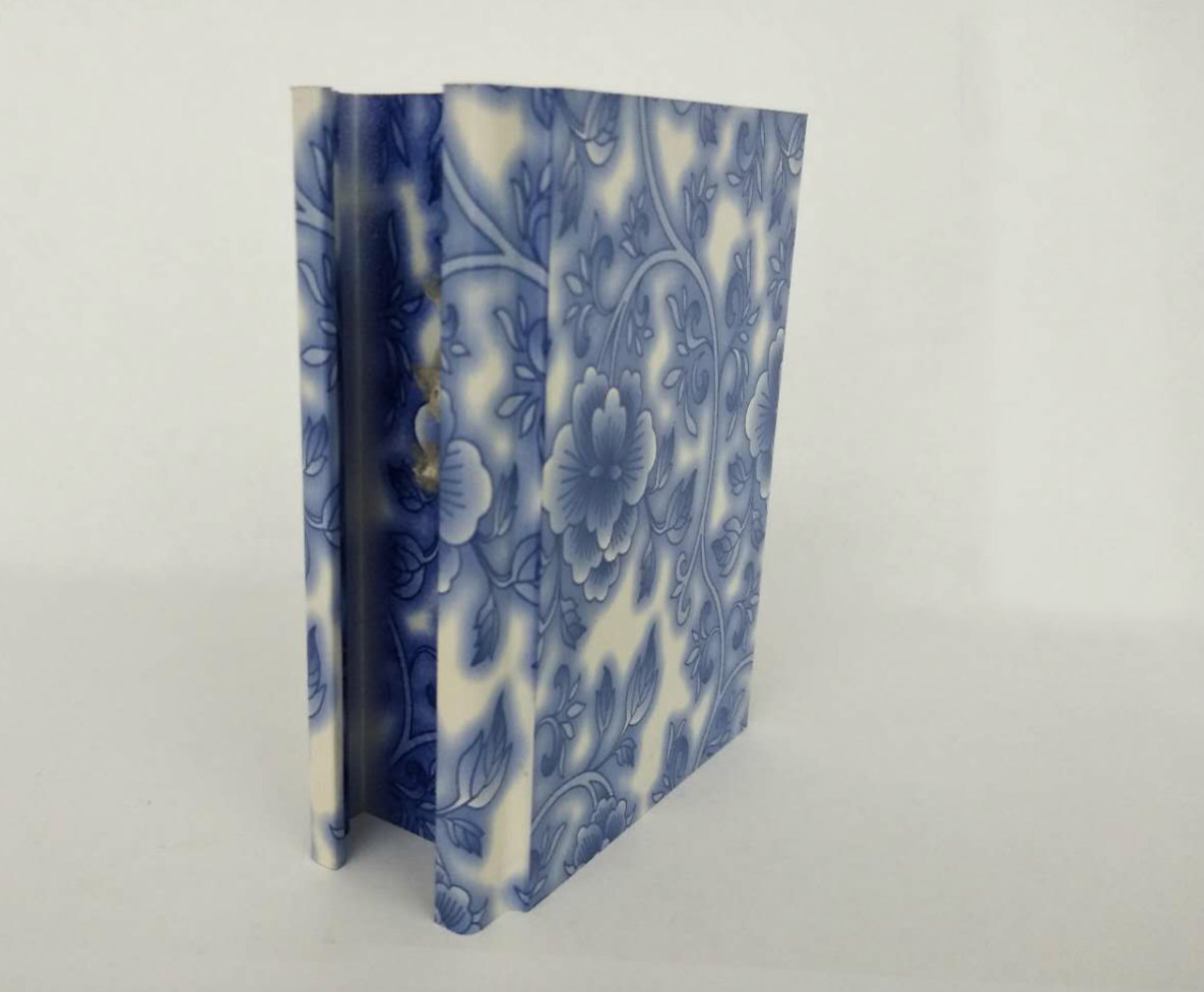 Blue And White Porcelain Aluminum Window Profiles , 6061 6063 T3 - T8 Extrusion Framing