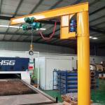 BZ Type Cantilever Jib Crane With Electric Hoist Lifting 500kg-3 Ton
