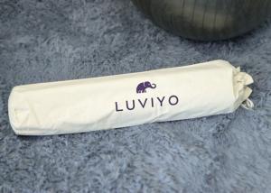 Quality 8 Oz Cotton Canvas Outdoor Drawstring Yoga Bag One Color Silk Screen Logo Printing wholesale
