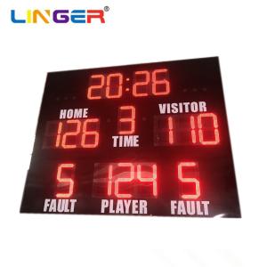 Quality 300mm Digit Height Led Basketball Scoreboard 2500mm X 3000mm wholesale