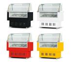 10l Small Glass Door Freezer, Ice Porridge Display Glass Door Freezer, 6barrels