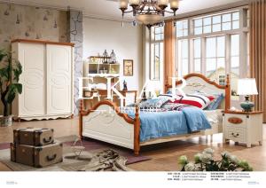 Quality American Style Mediterranean White Clothes cabinet wooden wardrobe wholesale