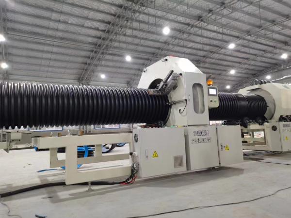Water Cooling Corrugated Pipe Corrugator ID100 - 630MM HDPE PP Pipe Making