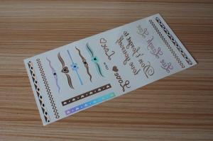 Quality Stock wholesales metallic tattoo designs M-T013 wholesale