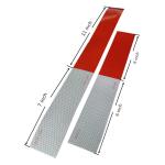 Safety DOT C2 Red And White Reflective Safety Tape For Trailers Truck Strong