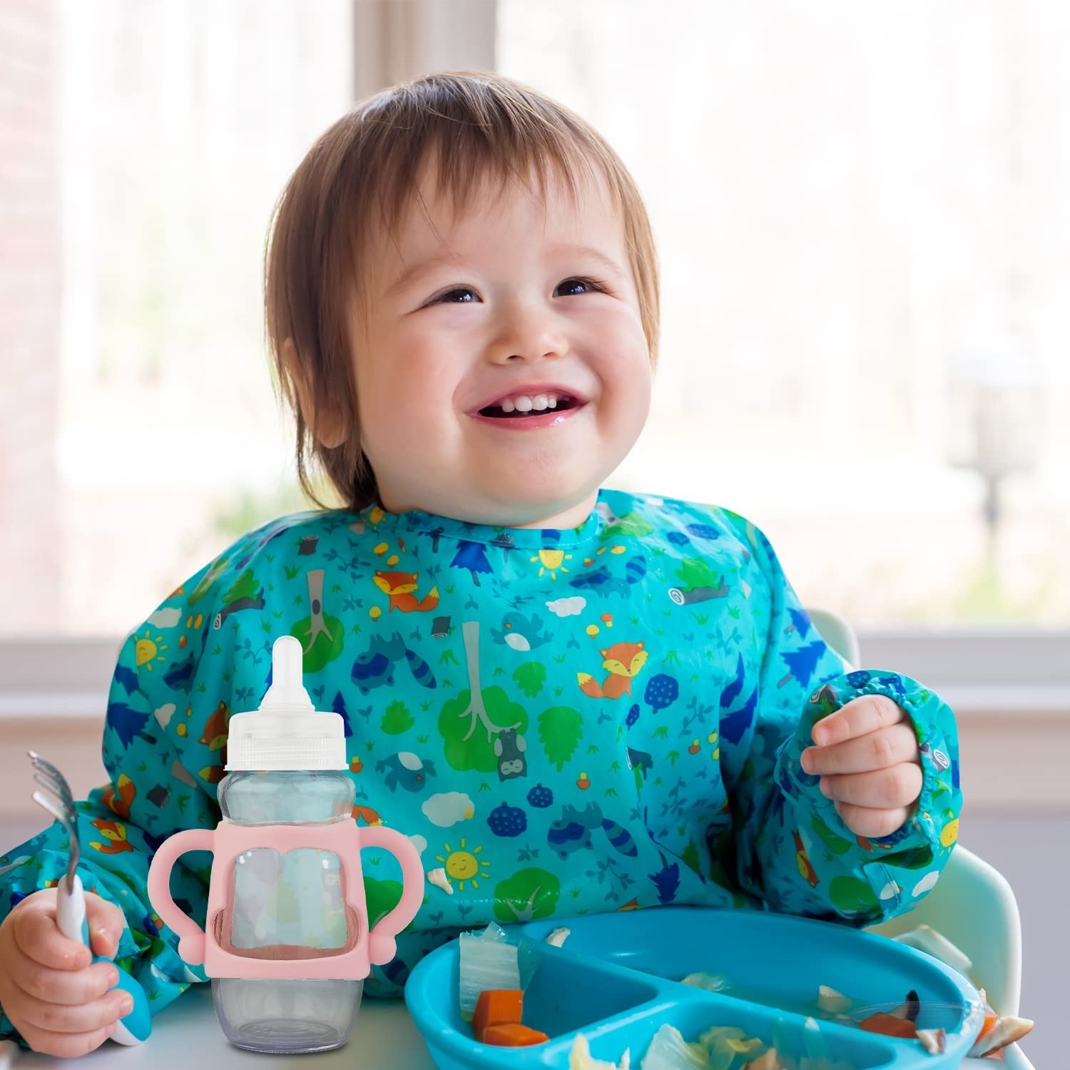 Harmless Durable Silicone Squeeze Feeder , Multipurpose Silicone Dispensing Spoon