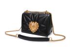Fashion Real Cow Leather Small Square Quilted Bag With Gold Metal Accessory