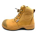 Yellow Security Work Boots Industrial Nubuck Leather Boots With Steel Toe