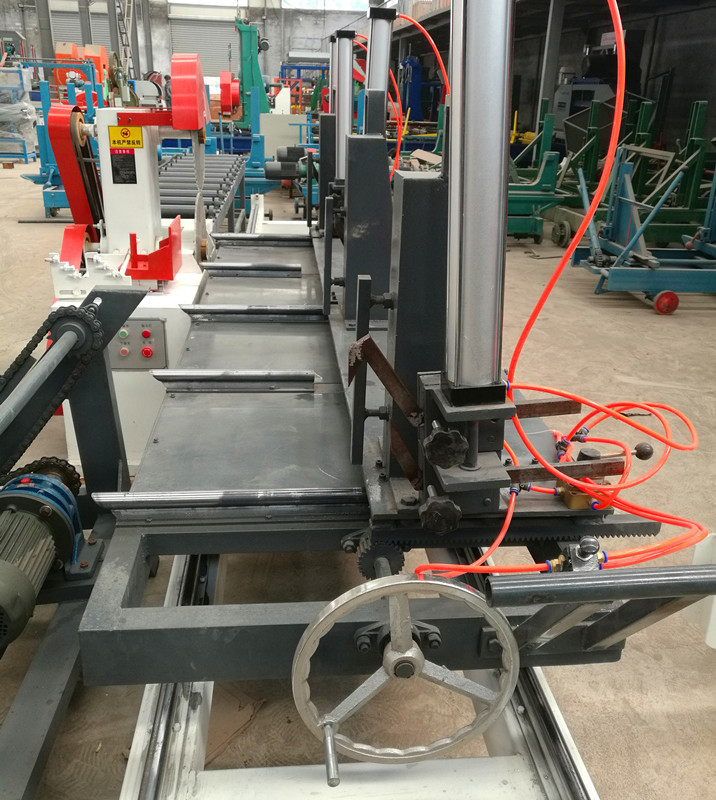 China supply PLC auto double blades circular sawmill with log carriage planks cutting saw