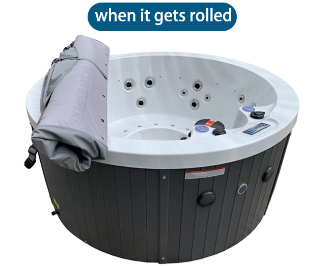 Top Quality hot tub cover spa dome enclosure round spa rollover cover for outdoor bath spa