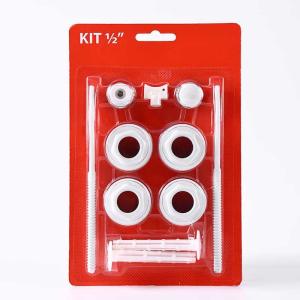 Quality 11 in 1 1/2&quot; Heating Radiator Mounting Kits 9010 / 9016 Color wholesale