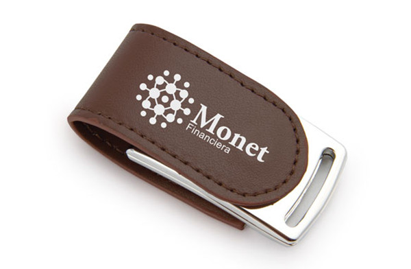 Leather Usb Disk Custom Metal PU 4GB 8GB Pendrive 64MB To 32GB