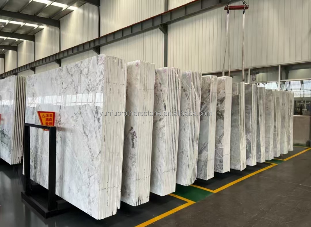 Brazil Calacatta Grey Marble Fish Belly Gray Marble for Hotel Anti Slip Stairs Design