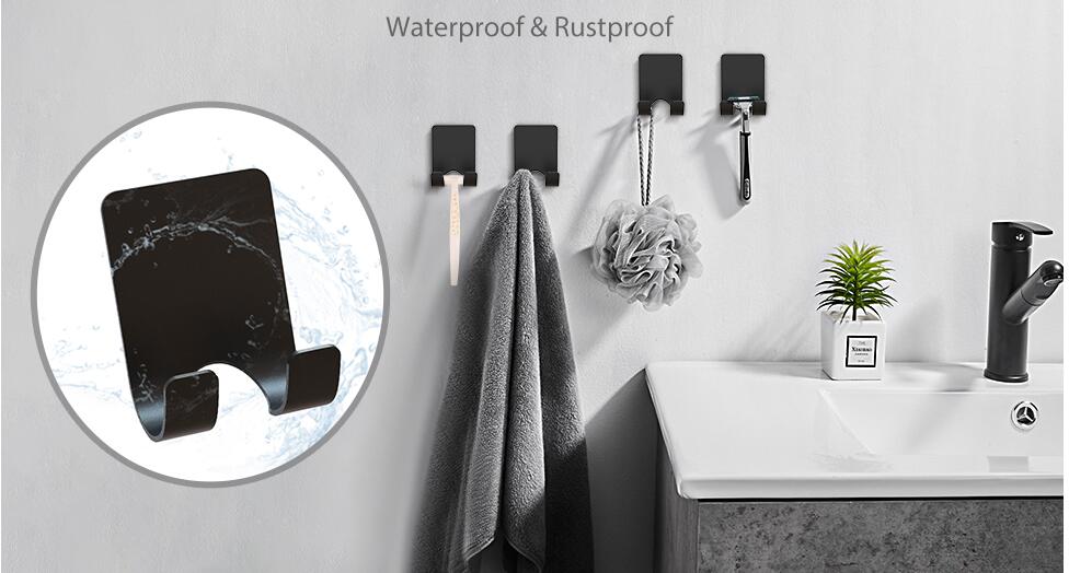 Stainless Steel Razor Hanger Wall Mount Heavy Duty Shaver Hook with Waterproof Design