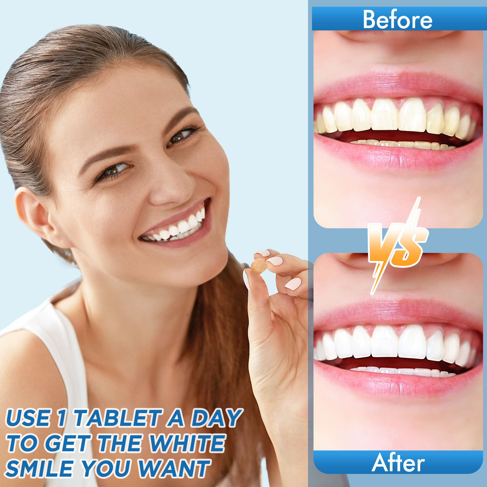 Abs Pc Teeth Whitening Water Flosser 2000 Mah Battery