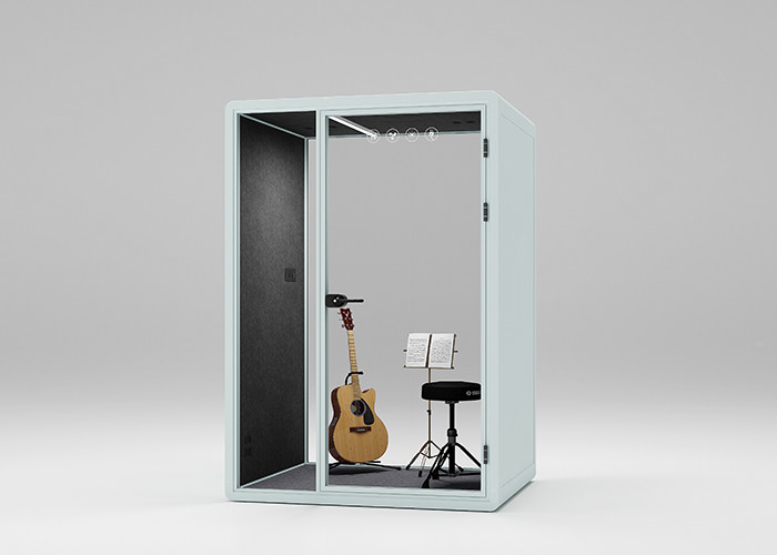 Piano Rooms For Student Learning Silent Soundproof Cabin For Teaching Tempered Glass Customized Color