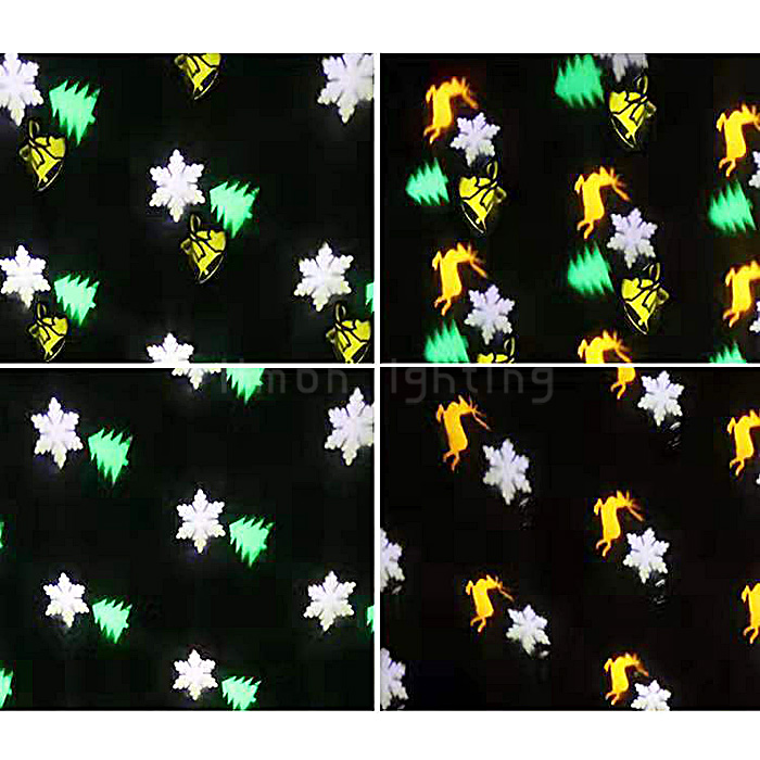 Outdoor Christmas Patterns LED Snow petals Colorful Projector Lights for Garden