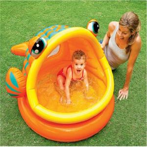 Quality Fish Shade Baby Swimming Inflatable Pool Cartoon Animal Mouth Open Baby Water Playing Pool for Kids Children wholesale
