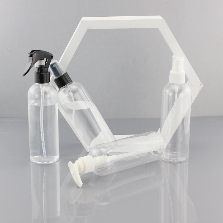 Transparent 250ml Plastic Pump Bottle Lightweight and Impact Resistant