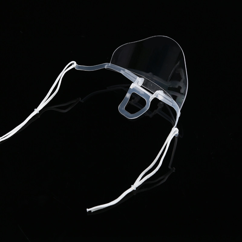 Slipping Resistant Transparent Plastic Face Mask For SPA