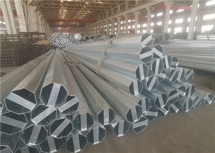 Luminous Painting Galvanized Q345 Q235 Steel Electric Pole
