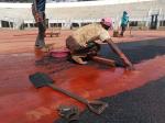 Waterproof Outdoor Sports Surfaces Multicolor Track Flooring Material