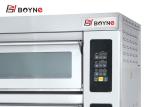 Pizza Oven Bakery One Deck Three Trays Electric Oven For Commercial Kitchen
