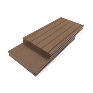 Quality Brushed Wood Plastic Composite WPC Floor Decking Boards 4.8 M Outdoor wholesale