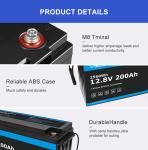 BMS 12.8V 200ah 280ah Golf Car Lithium Battery For Golf Trolley 2560Wh