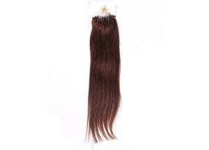Quality Indian 12 Inch - 18 Inch Micro Ring Hair Extensions light brown human Hair wholesale