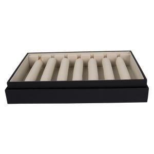 Quality Black Color Ring Box Stackable Jewelry Display Trays wholesale