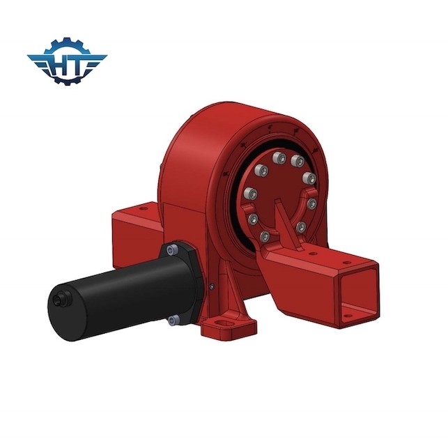 3 Inch IP66 Small Slew Drive With 24VDC Planetary Gear Motor For Tilted Solar Tracking System