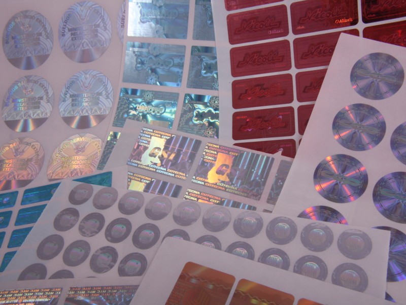 Waterproof Die Cut Security Hologram Stickers , Hologram Original Sticker