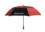 Black Red Double Canopy Windproof Golf Umbrellas Wind Resistant Grip Plastic