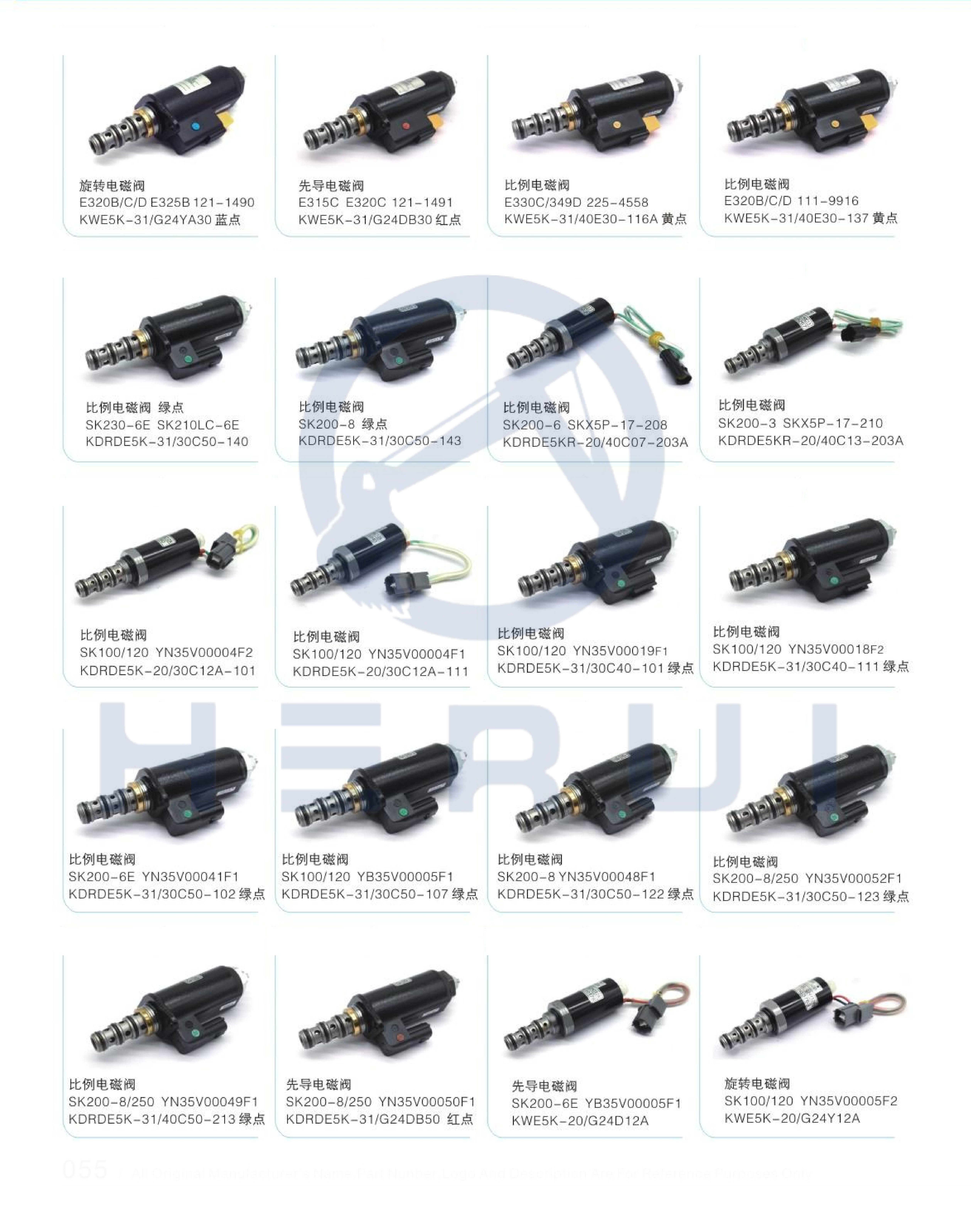 CAT Excavator 315GC 320GC 336GC Hydraulic Pump Solenoid Valve 627-2304 05222241122