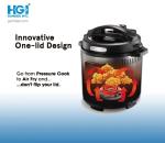 2 In 1 Nonstick Electric Pressure Cooker With Fryer Commercial Cooking