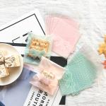 Custom Printed Lovely Clear Cookie Candy Gift Packaging Bags OPP Plastic Self