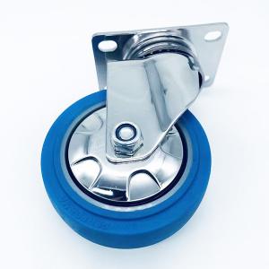 Quality Swivel Plate 3 Inch Blue Stainless York Swivel Caster With Dust Cover wholesale