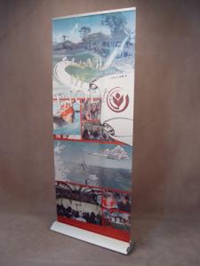 Quality Exhibition Event Retractable Banner Stands Premium Aluminium W 83 * H 200 Cm wholesale